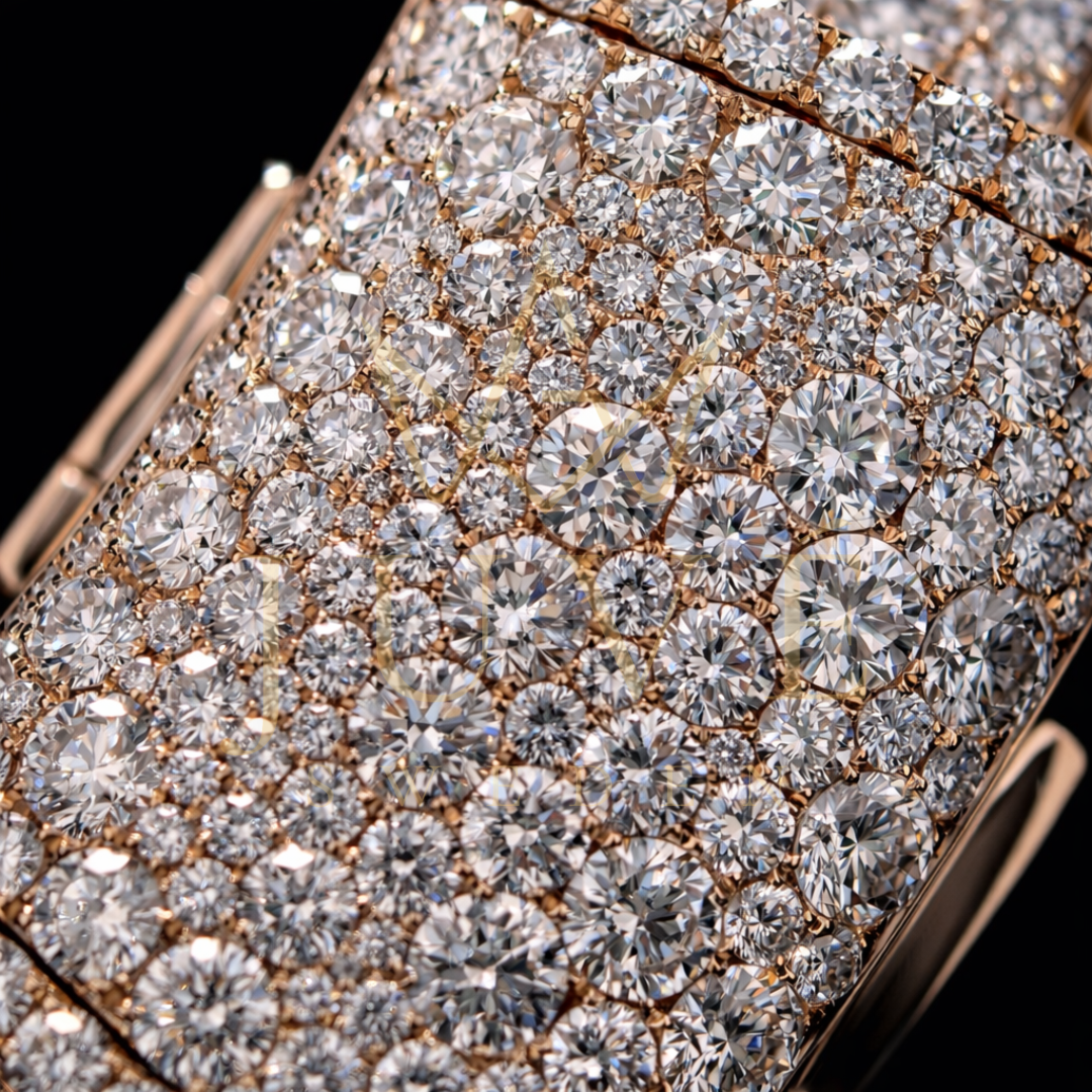 THE LEGACY Solid 10k Rosé Gold VVS1 Diamond Cuban