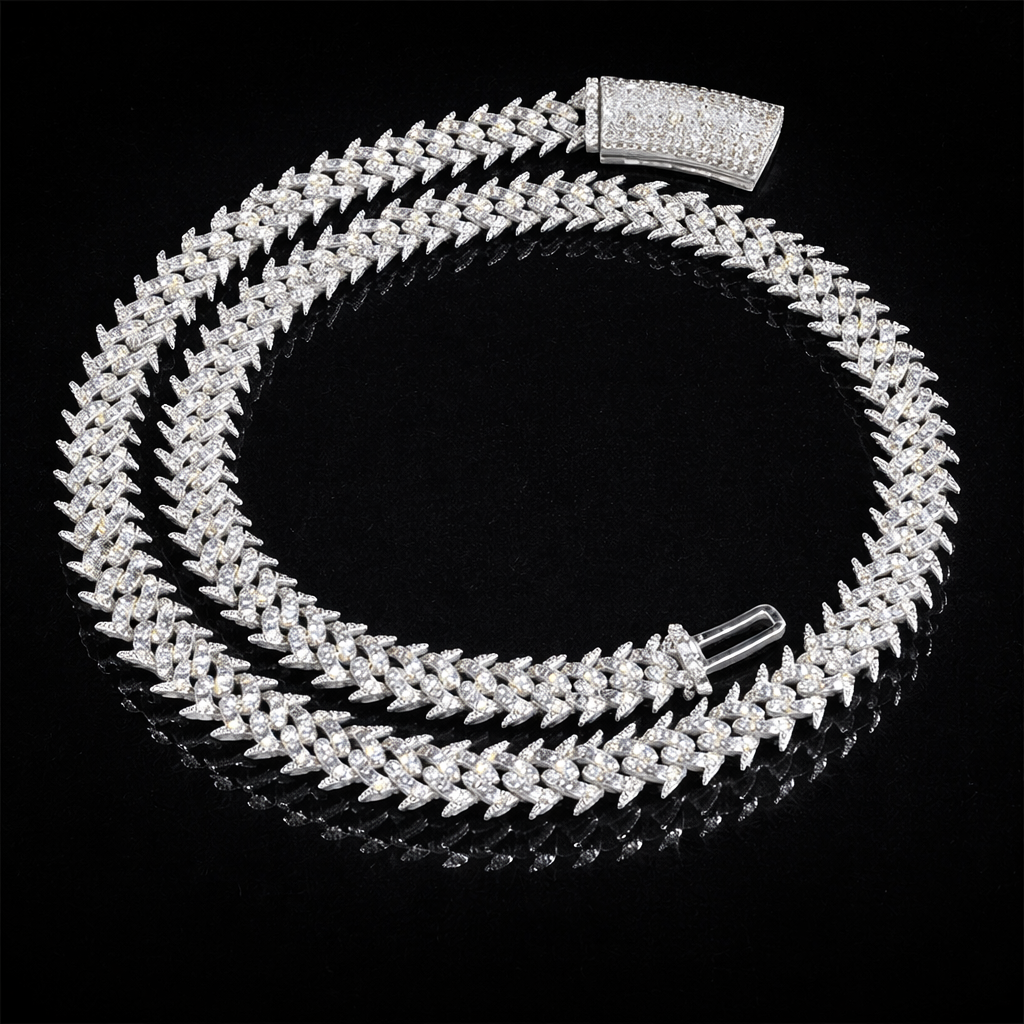 IMPERIALS ICE VVS1 18K White Gold Cuban