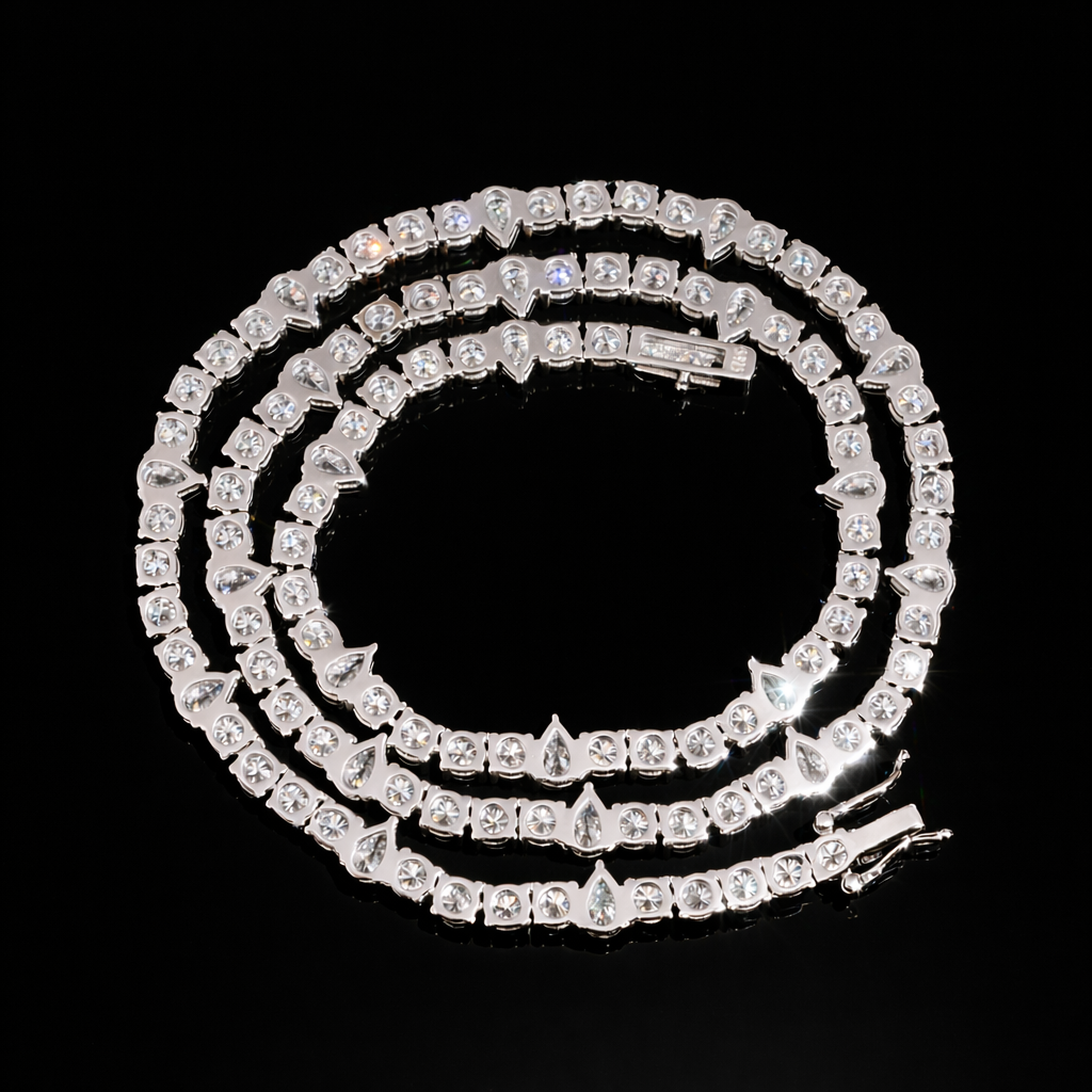 TWOCUTS ICE VVS1 18K White Gold Tennis