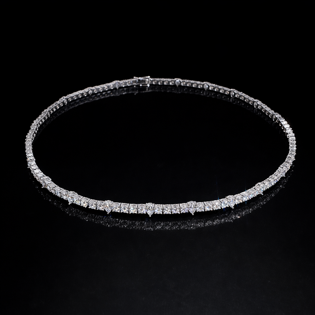 TWOCUTS ICE VVS1 18K White Gold Tennis