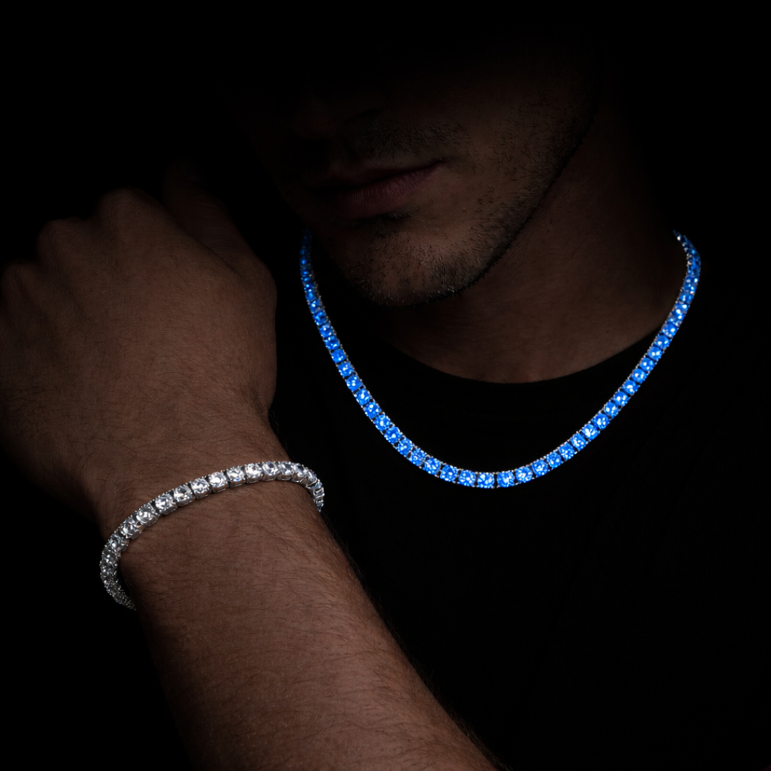 PURECUTS ICE BLUE VVS1 18K White Gold Tennis