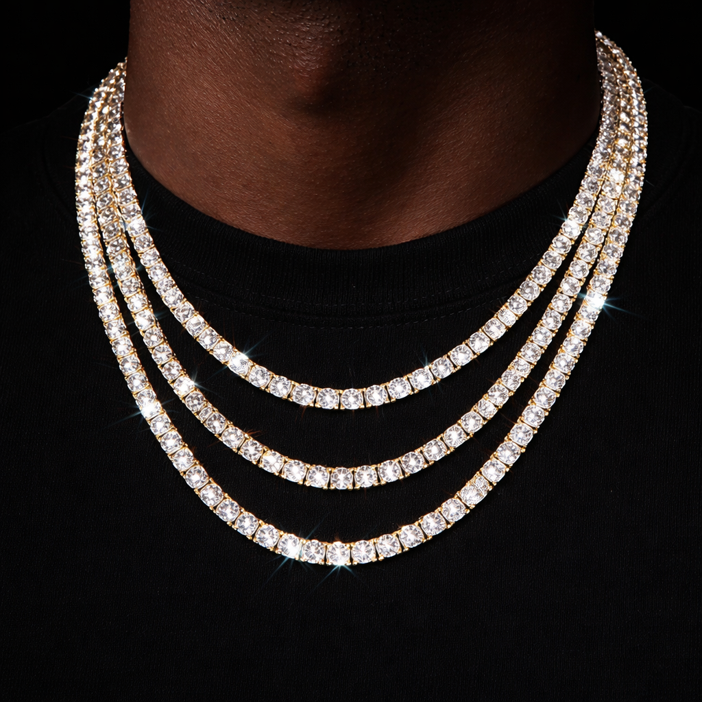 PURECUTS ICE VVS1 18K Gold Tennis