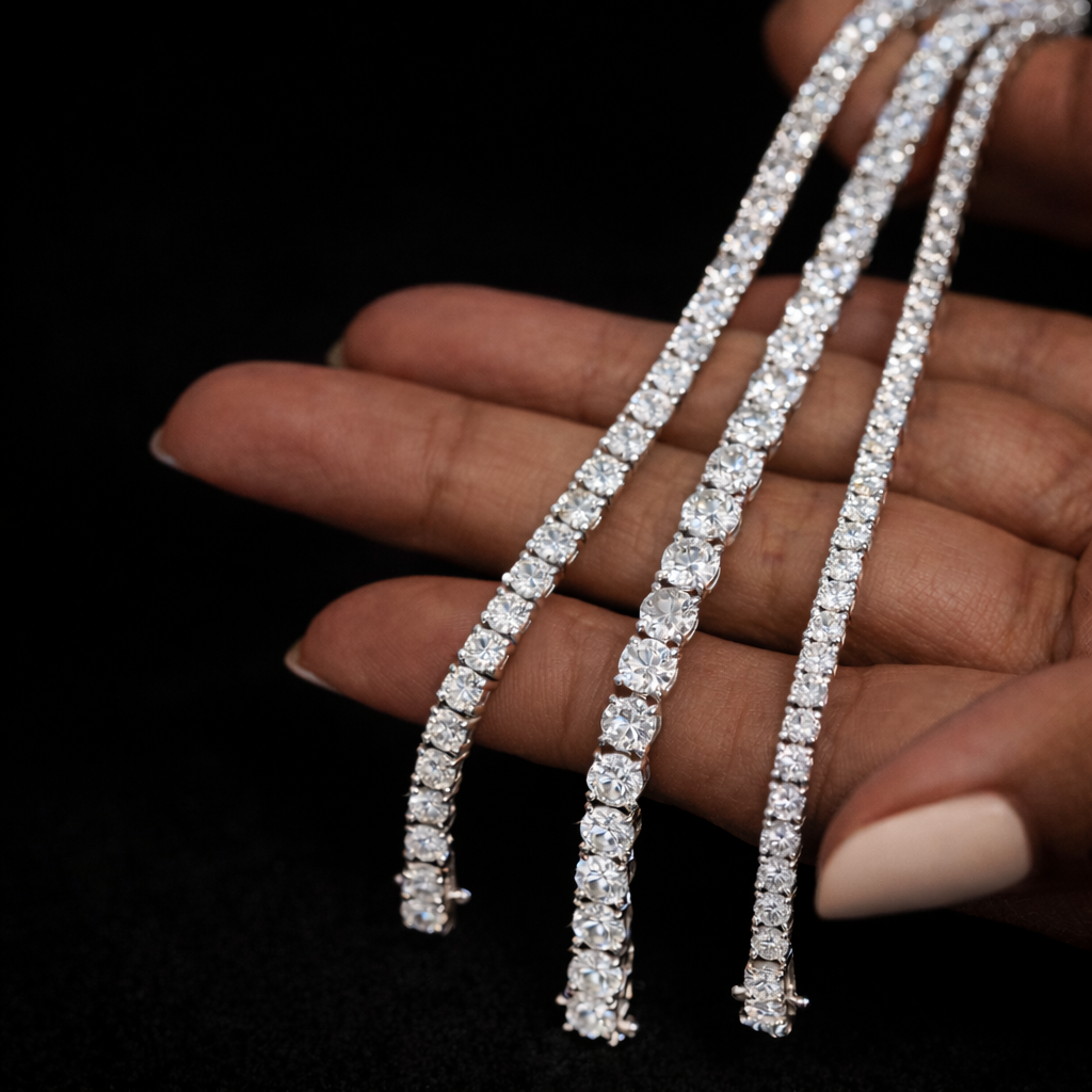 PURECUTS ICE VVS1 18K White Gold Tennis