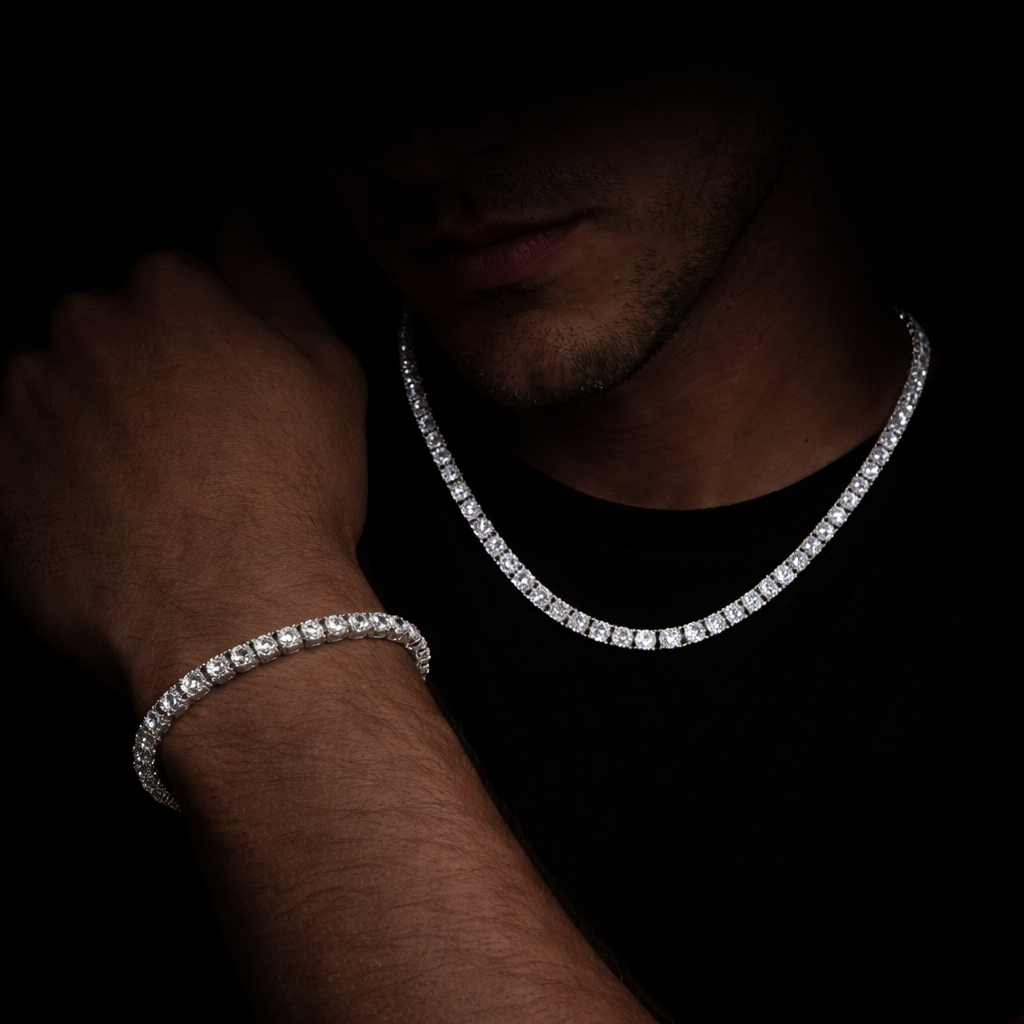 PURECUT ICE VVS1 18K White Gold Tennis