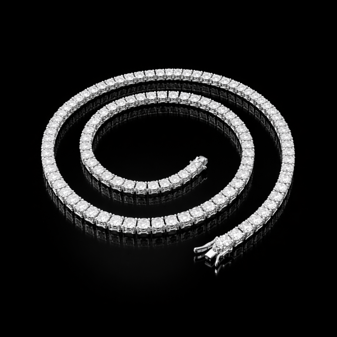 PURECUTS LAB DIAMONDS VVS1 10K Solid white Gold Tennis