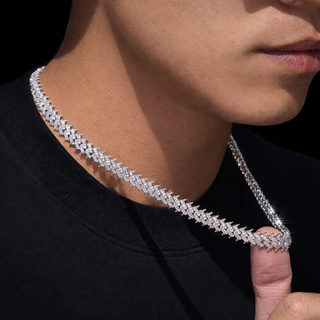 IMPERIALS ICE VVS1 18K White Gold Cuban