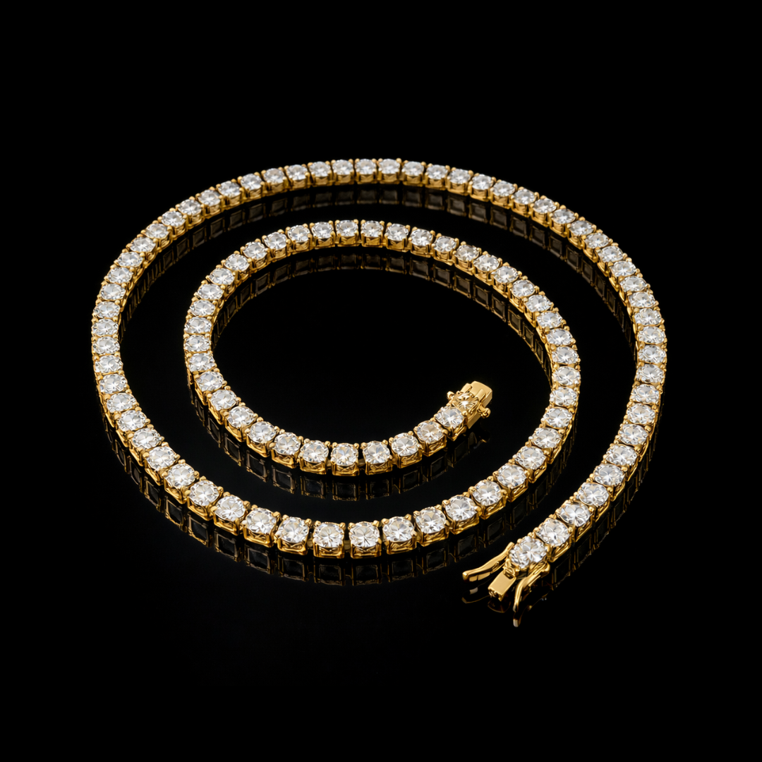 PURECUTS LAB DIAMONDS VVS1 10K Solid Gold Tennis