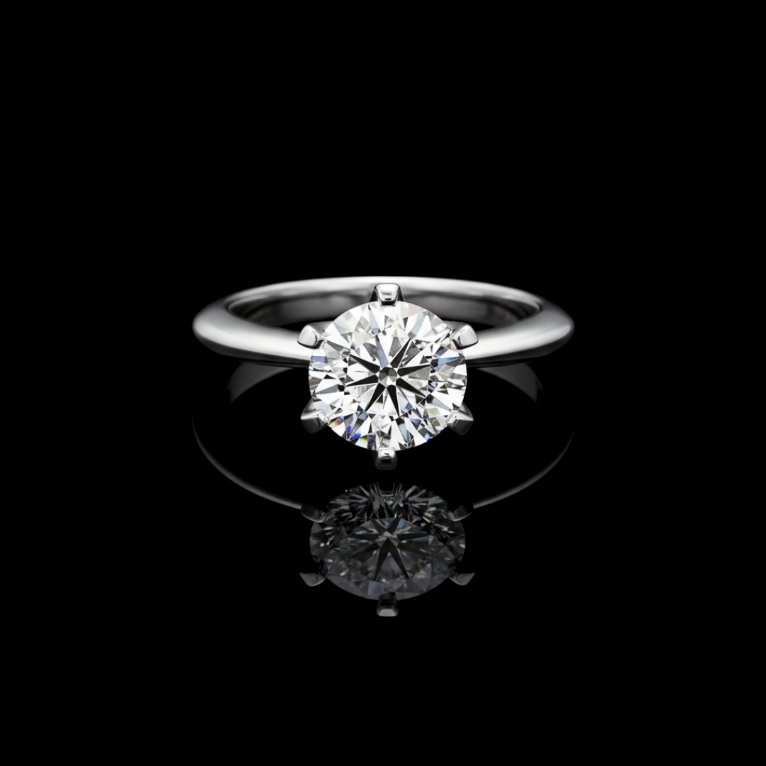 CROWN OF ICE VVS1 18K White Gold Ring